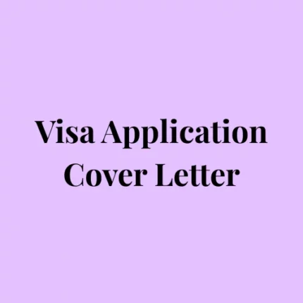 Student Visa Application Cover Letter for Italy